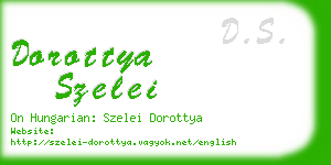 dorottya szelei business card